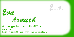 eva armuth business card